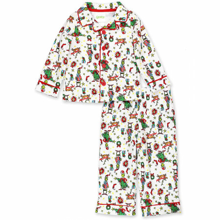 Dr. Suess The Grinch All Over Print Toddler 2-piece Sleep Set